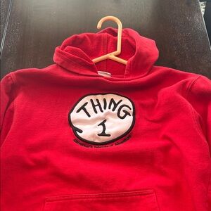 Dr. Seuss Bright Red 'Thing 1' Kids Hoodie